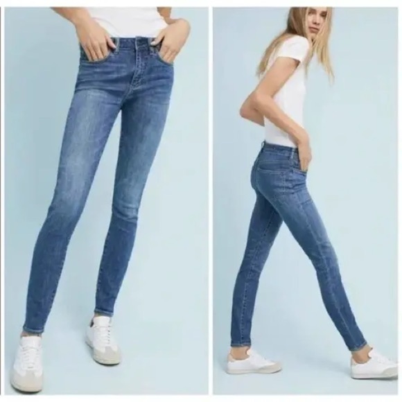 Pilcro and the Letterpress Denim - Anthropologie Pilcro and the Letterpress High-Rise Denim Legging size 28